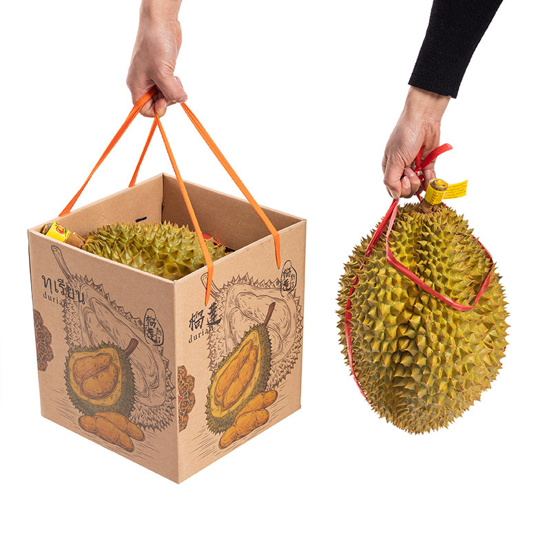 榴莲新款水果包装盒纸箱礼盒手提箱厂家礼品盒