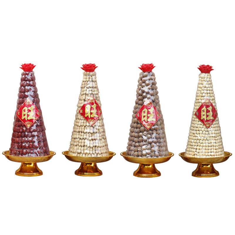 50公分高聚福五子登科供佛糖塔寺庙法会专用塔拜佛枣