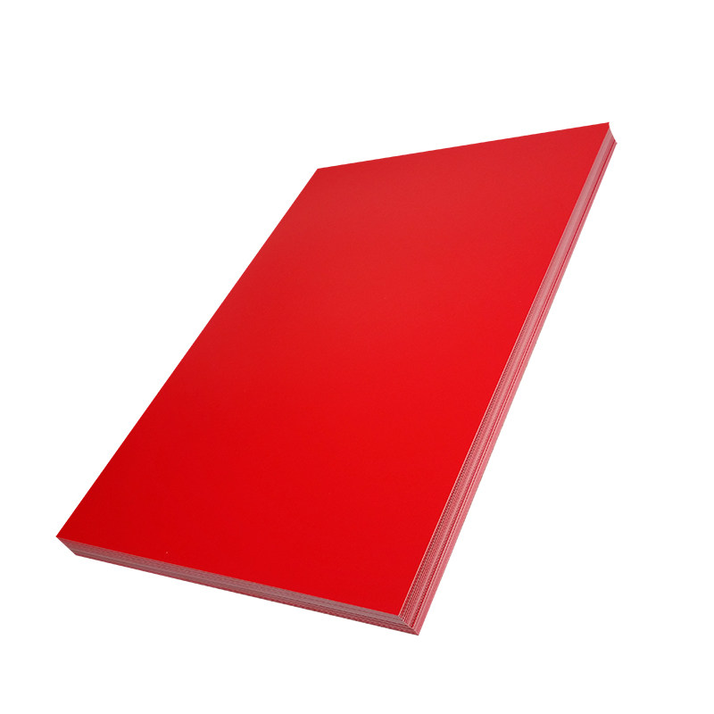 红色卡纸激光双面单面打印纸亮光红卡200克a4卡纸