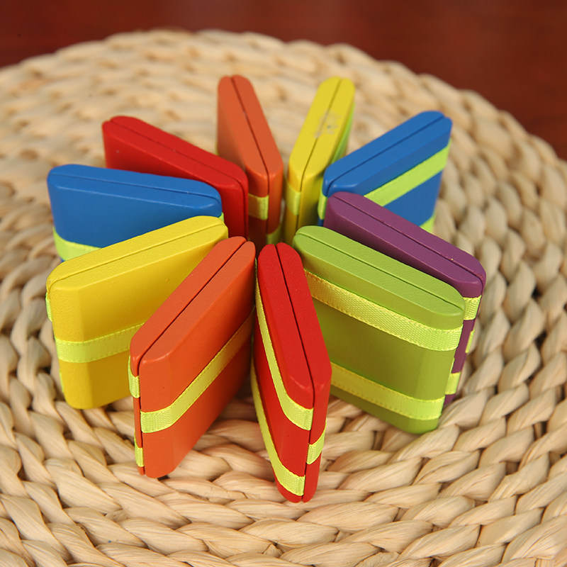 俄罗斯翻板经典怀旧游戏彩虹木制溜溜板儿童魔术创意益智木质玩具