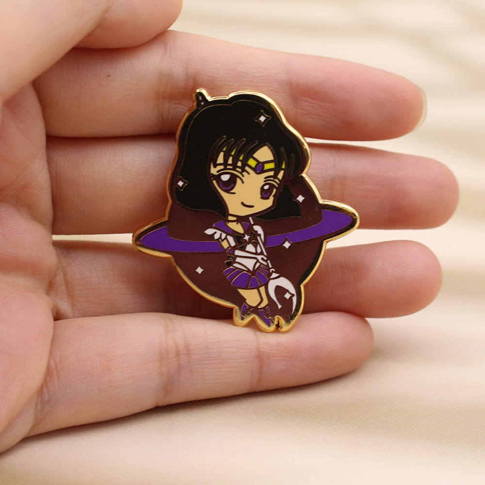 动漫胸针美少女战士土萌水手土星公主卡通金属徽章胸针