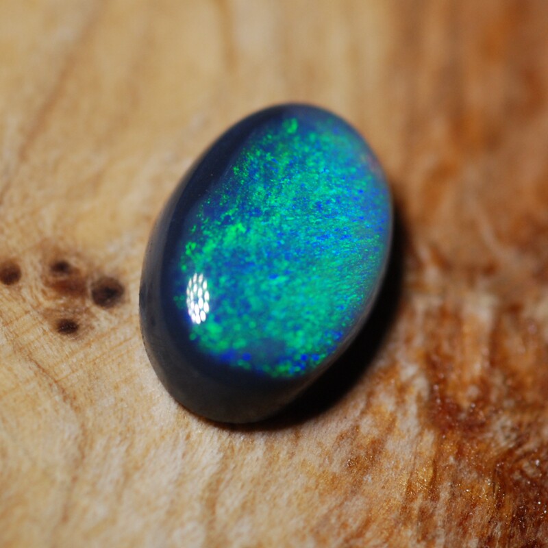 欧泊戒指生辰宝石原石彩色镶嵌6mm澳洲猫眼石其他