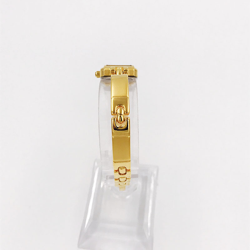 garland库存学生复古银色手链表方表镀金手表石英女表-图3