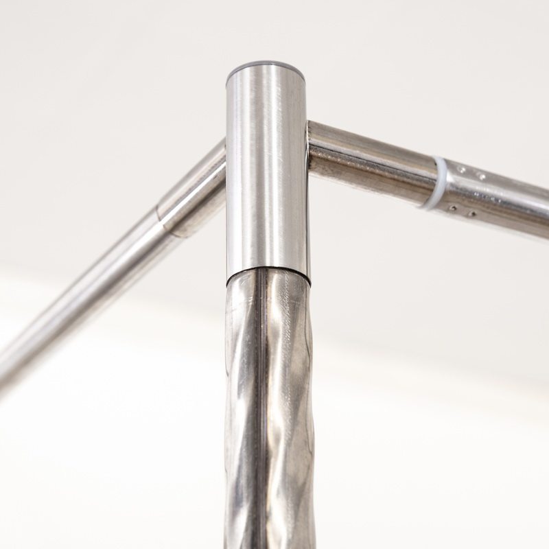 蚊帐支架可伸缩杆子加厚不锈钢金属三通加粗落地蚊帐架子配件家用