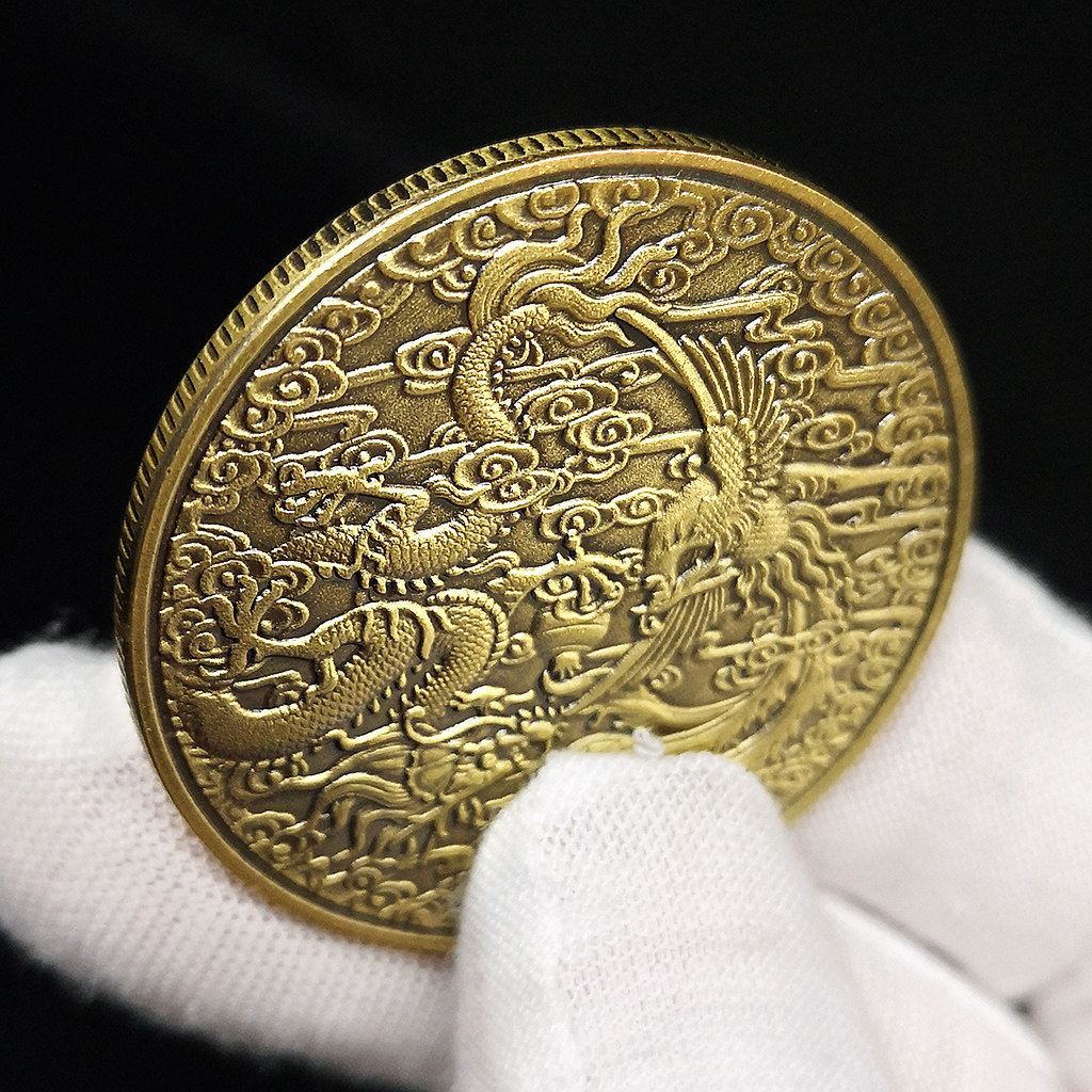 龙凤呈祥金银币婚礼创意礼品纪念币生肖龙凤回礼伴手创意