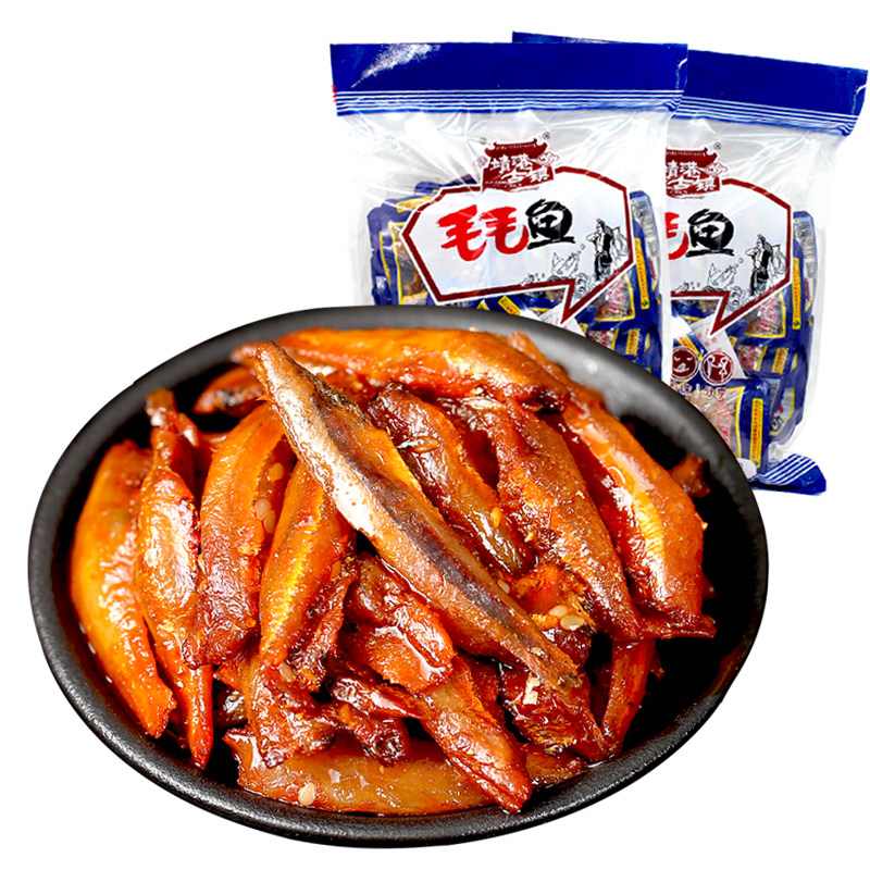 靖港古镇毛毛400g香辣小鱼零食批发湖南特产即食鱼零食