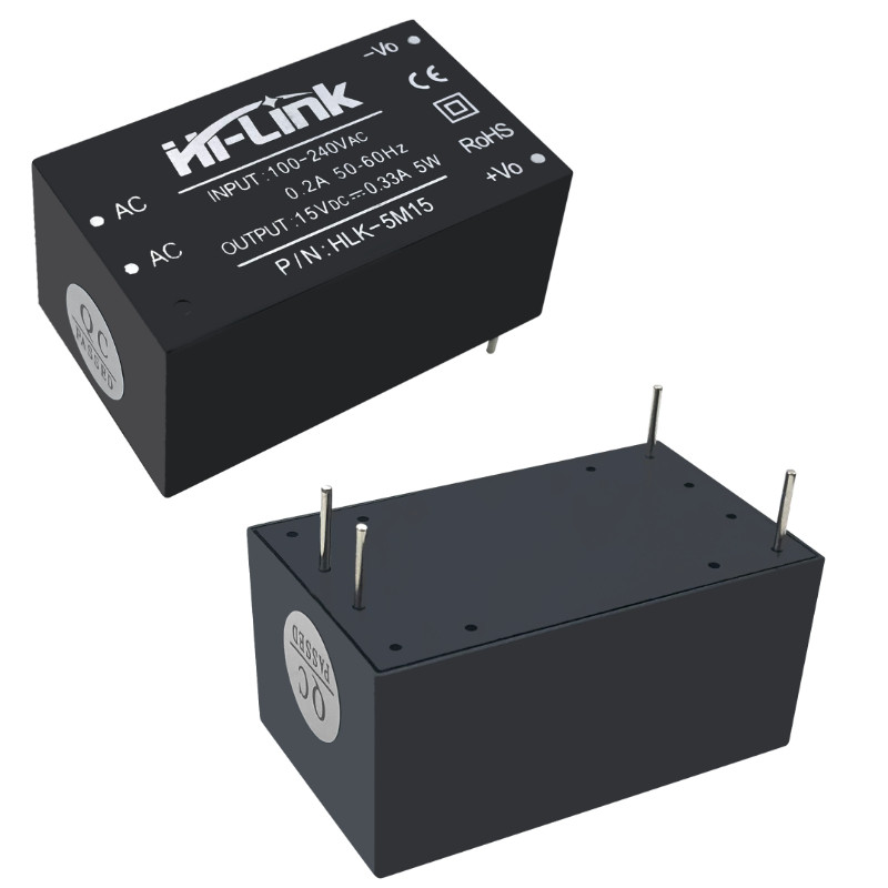 acdc低纹小型电源模块220v15v5w300ma智能家居开关海凌科直流稳压电源