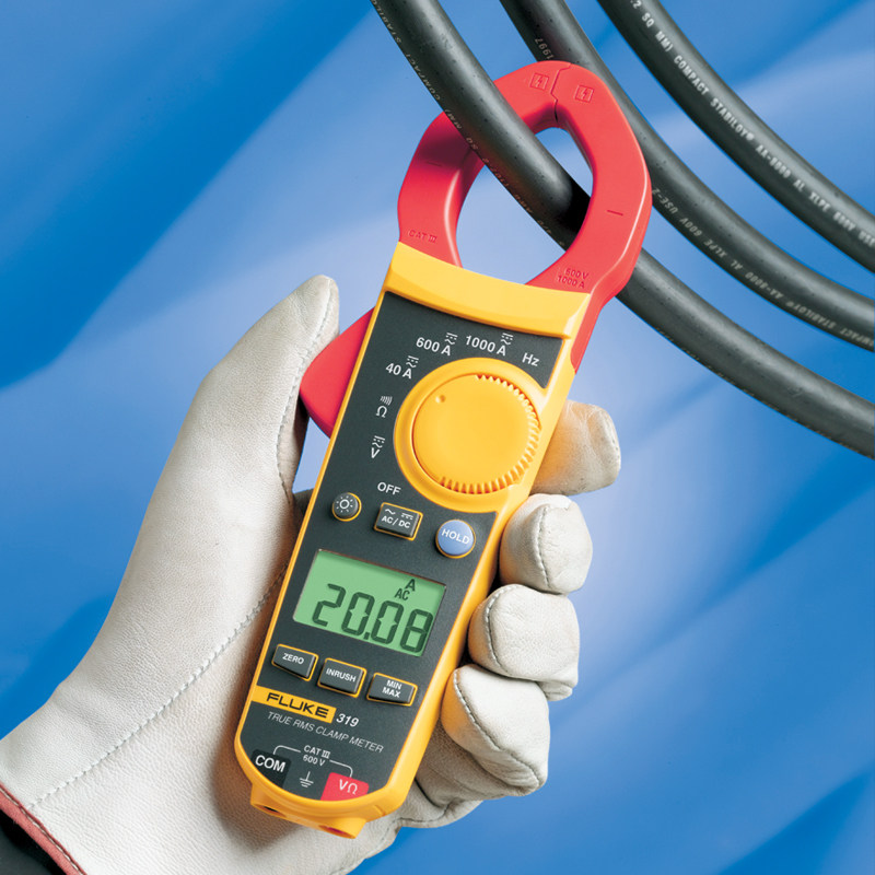 福禄克钳形万用表f312f319高精度直流数字fluke钳型钳形表