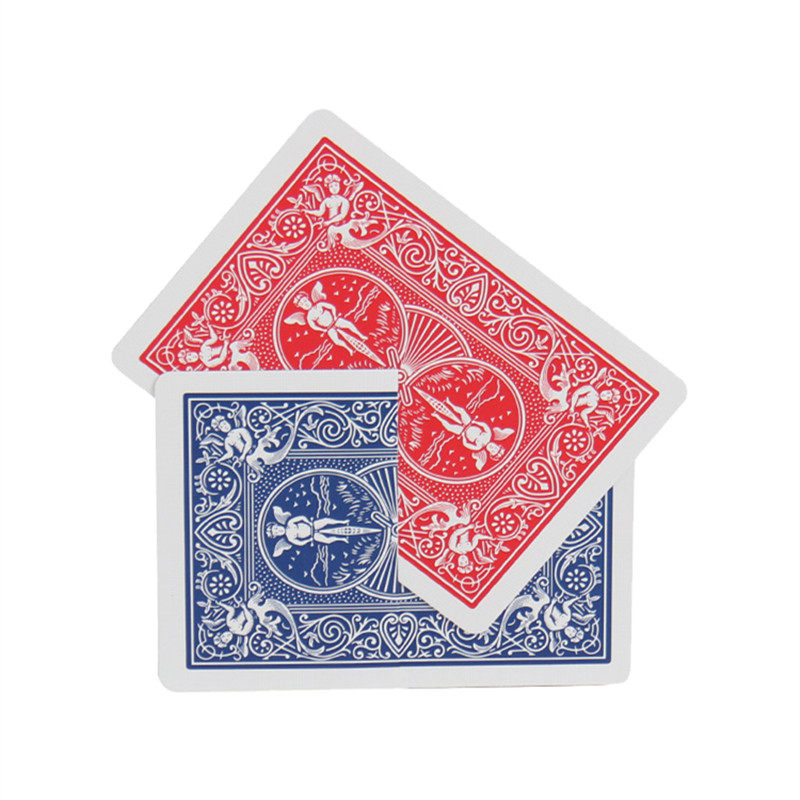 纸牌魔术扑克牌切牌还原穿透近景街头道具切割魔术道具