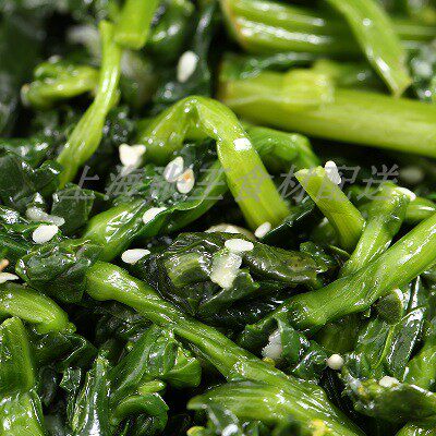 日式调味小菜心蒜香即食菜苔速冻青菜芯量大价格面议400g整箱20袋