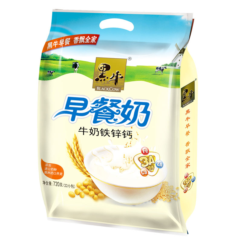 黑牛豆浆豆奶冲泡学生儿童小包牛奶720g早餐豆奶粉