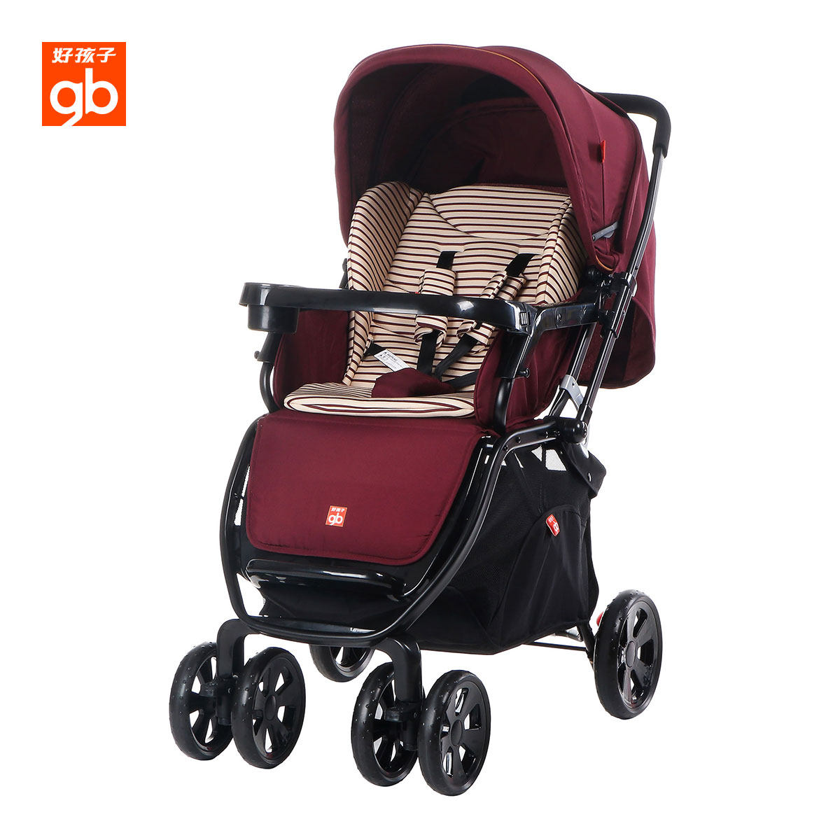 好孩子c400婴儿车推车可坐可躺高景观双向避震折叠03岁四季通用