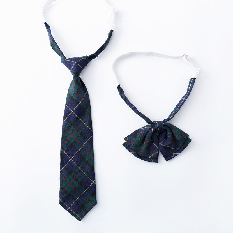 领带校服套装学生男女小学生初中生棉布格子学院领带