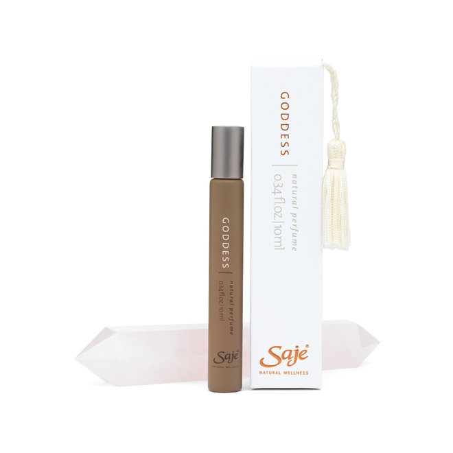 加拿大原装saje莎爵goddess女神天然成分香水滚珠复方精油