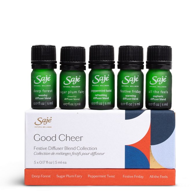 加拿大saje莎爵goodcheer兴高采烈五款精油套装礼盒包邮