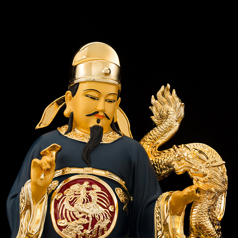 孙思邈台湾彩绘鎏金药王神像医圣铜像佛像摆件摆件