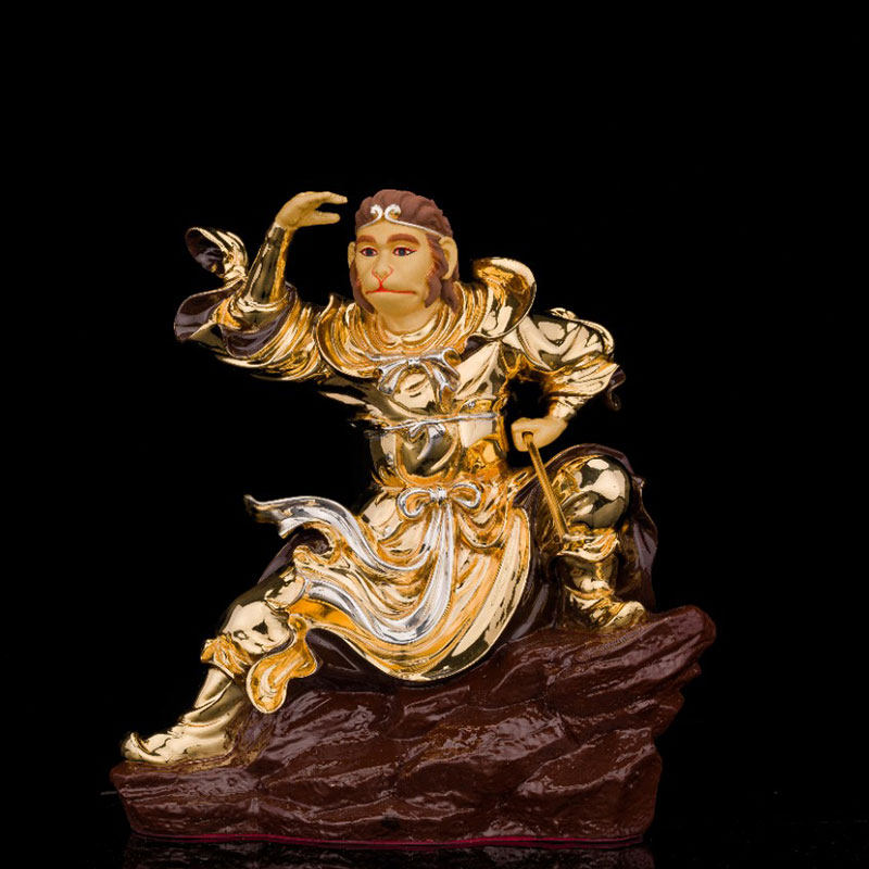 台湾纯铜美猴王齐天大圣孙悟空战胜创意客厅门厅佛像摆件