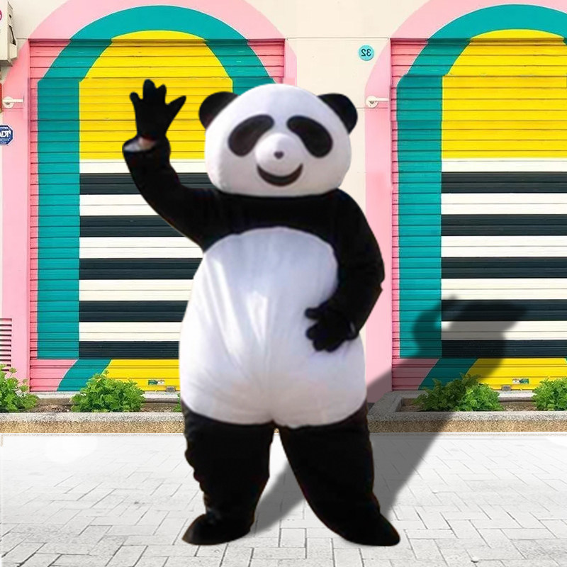 大小小熊猫卡通卡通人人偶服装行走玩偶公仔衣服cosplay配件
