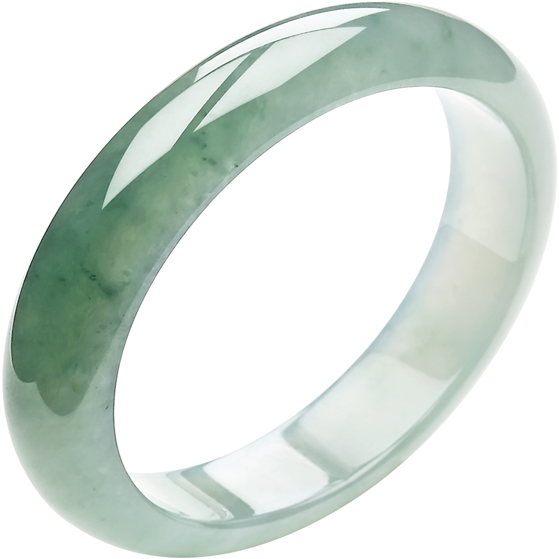 豪8印象f168冰种翡翠手镯蓝绿玉手镯女款翡翠玉镯子大号582mm