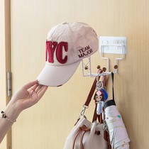 Free Punch Helmet Frame Multifunction Wall-mounted Wall Hat Containing Shelf Without Mark Stickup Hat Rack Hat Rack