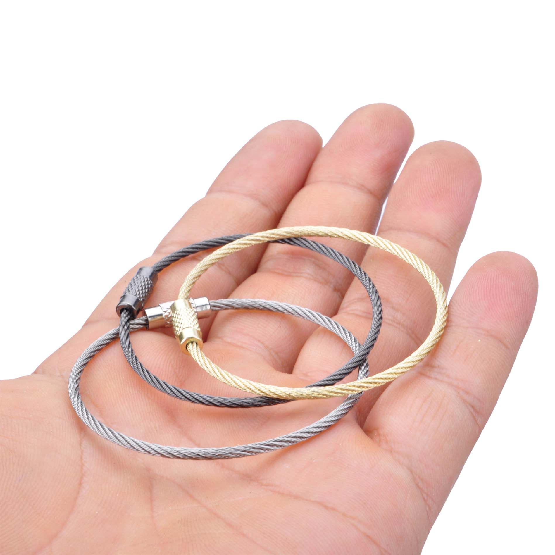 直径4.5cm中号钢丝钥匙扣圈圈钥匙圈钥匙环创意实用汽车礼品