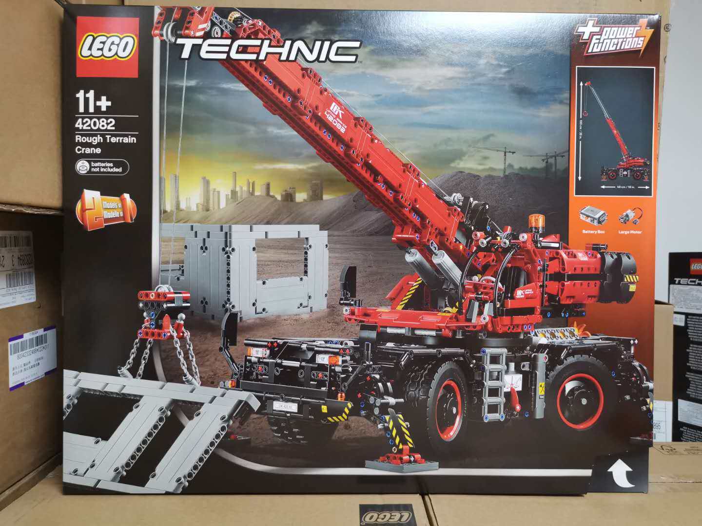 lego乐高42082科技机械越野起重机男孩女孩组装积木塑料积木