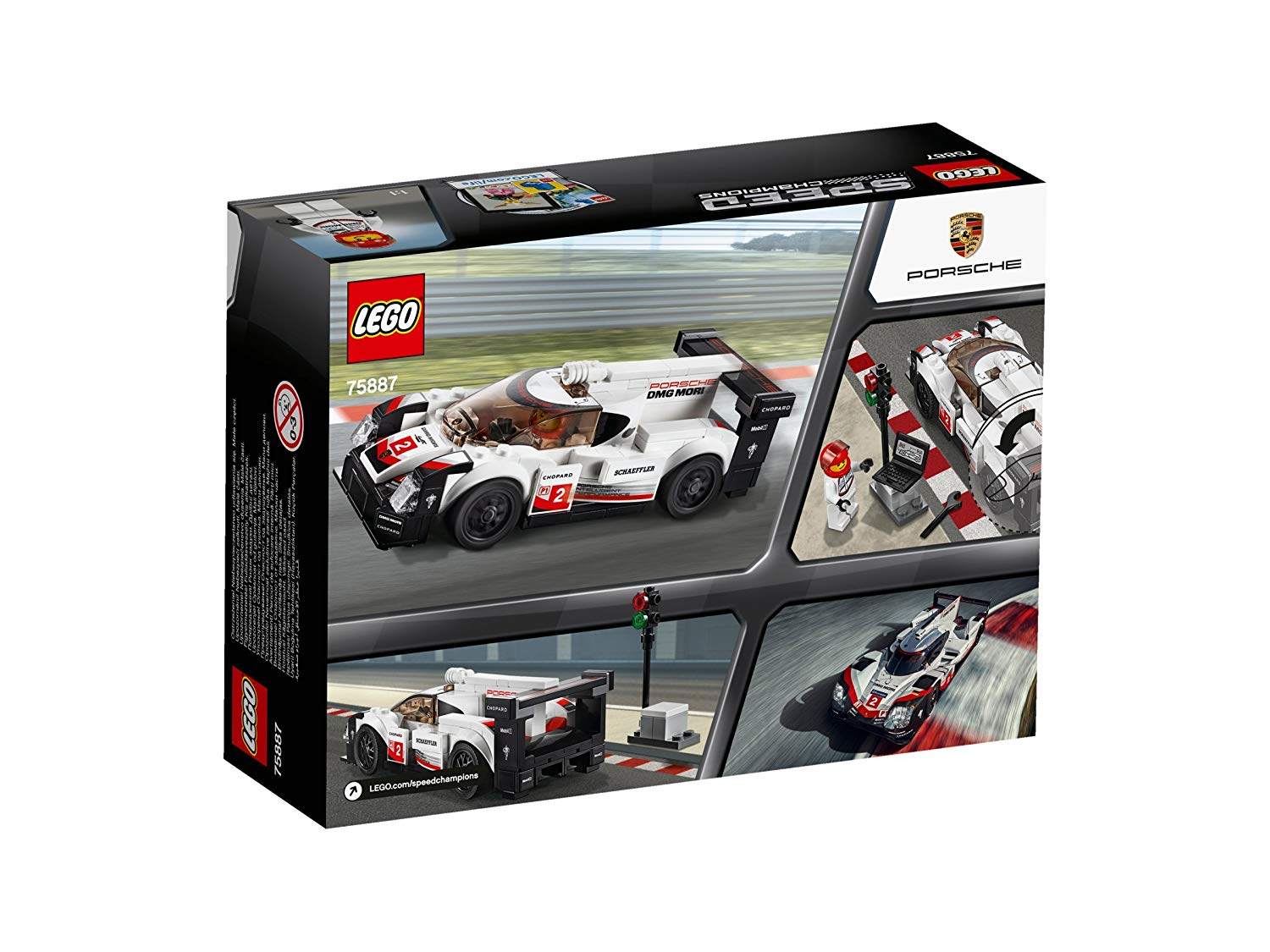 2018款乐高lego 超级赛车系列75887保时捷919 hybrid拼装积木玩具