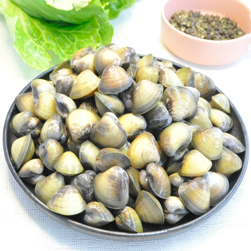新鲜淡水蚬子肉去壳无沙贝类制品溱湖特产蛤蜊肉黄蚬子贝壳肉250g
