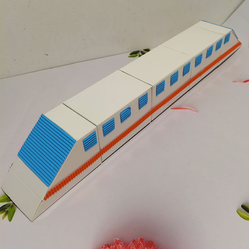 变废为宝废旧利用环保手工半成品纸盒盒子高铁火车手工创意粘贴类