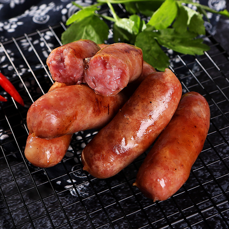 纯肉烤肠福建特产肠火山石台湾风味脆皮热狗香肠