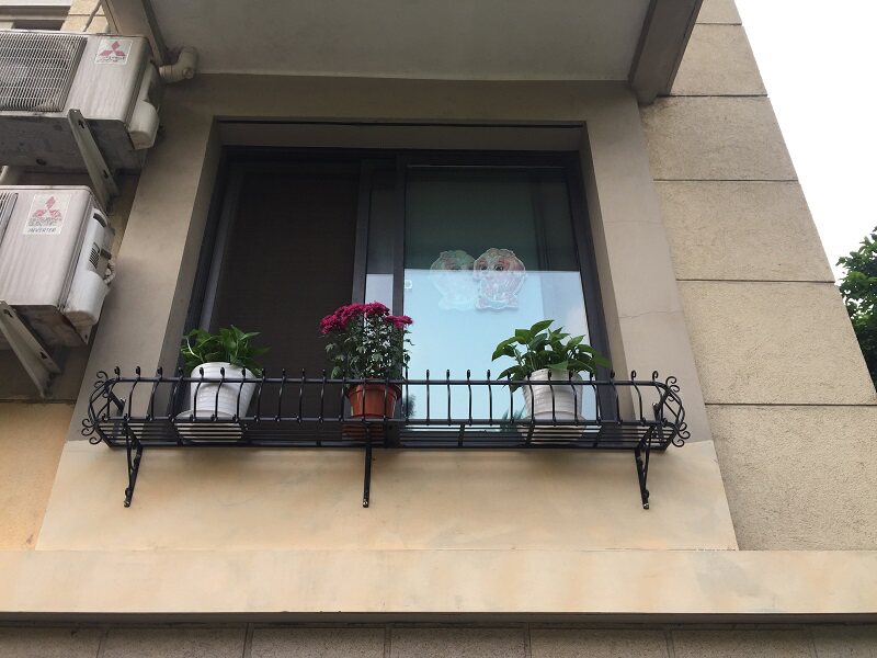 花架宏佑铁艺窗台壁挂阳台室外户外窗户护栏花架