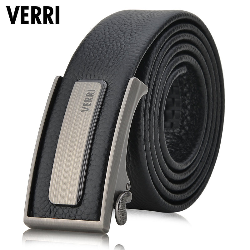 verri皮带男士腰带自动扣商务正牛皮正品休闲腰带