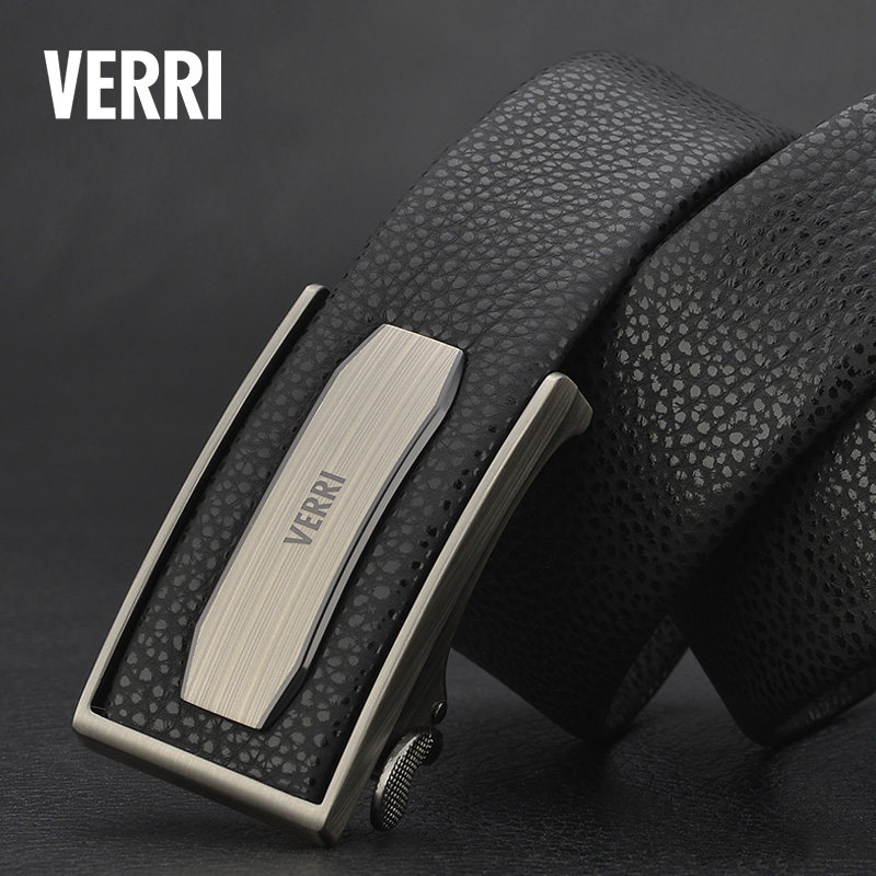 verri品牌裤腰带牛皮男士腰带自动商务皮带真皮腰带