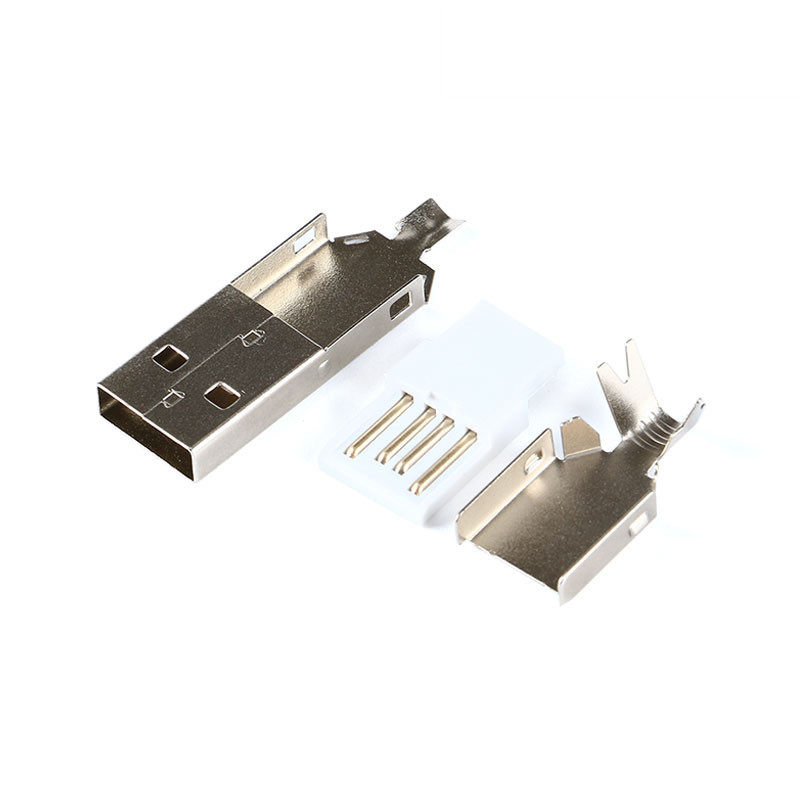 usb-am插板接口公头usb2.0diy插头贴片直插连接器连接器