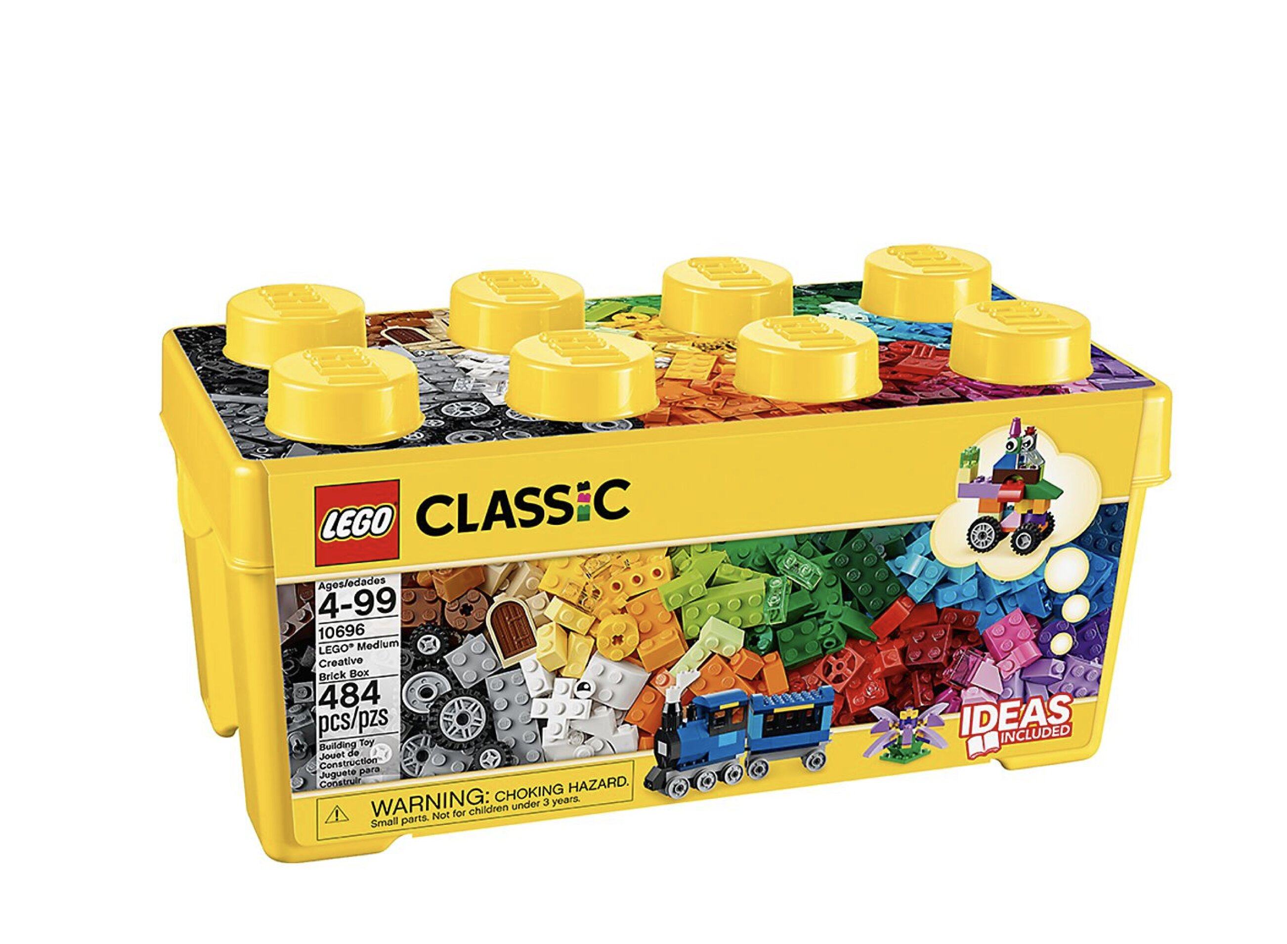 lego乐高典创意中号积木盒小颗颗粒10696美国塑料积木