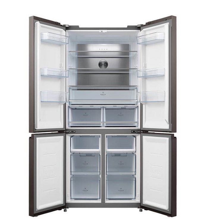 midea美的bcd517wgpm变频风冷无霜急速净味十字四开厨房冰箱