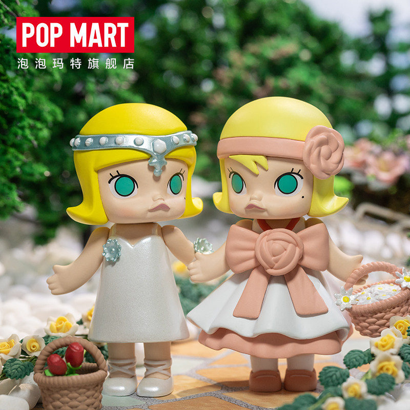 99包邮popmart泡泡玛特molly婚礼花童系列盲盒可爱爱潮潮玩盲盒