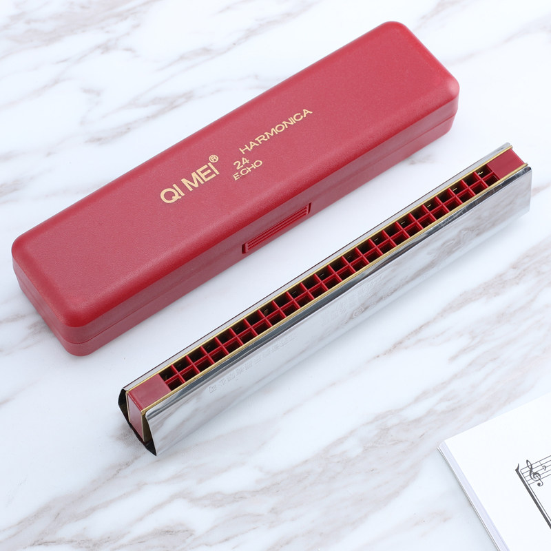 口琴奇美小明星回声学生初学者入门24孔课堂教学吹奏口琴