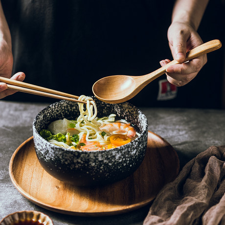 Japanese-style large wooden spoon beech wood unpainted long handle spoon household restaurant porridge spoon soup spoon solid wood porridge spoon kitchen kitchen utensils Japanese-style large wooden spoon beech wood unpainted long handle spoon household restaurant porridge spoon soup spoon solid wood porridge spoon kitchen kitchen utensils