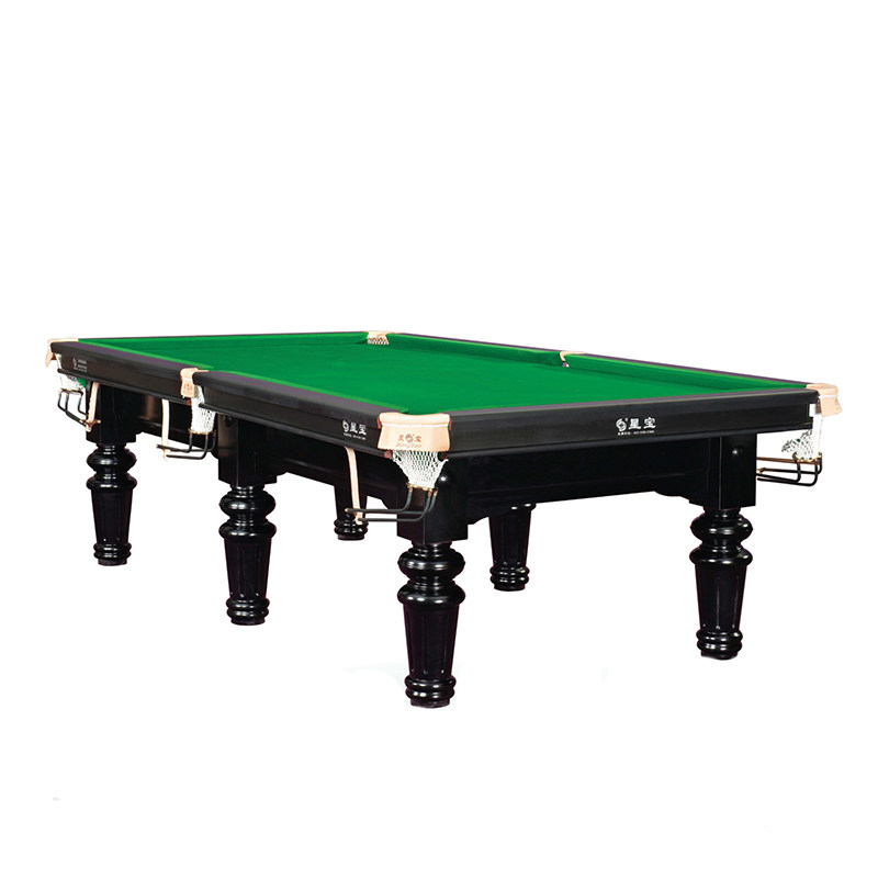 星宝台球桌家用标准成人美式落袋中式黑八乒乓桌二合一桌球台包邮