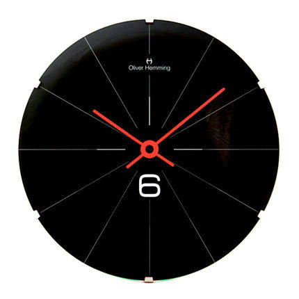 英国oliver hemming客厅卧室挂表石英钟表现代简约创意圆形挂钟