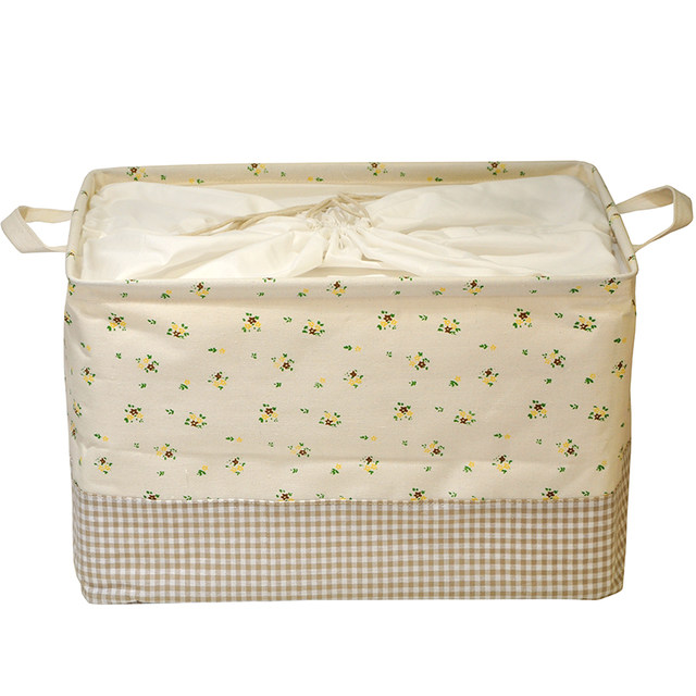 Zakka cartoon Japanese cotton and linen storage box, clothes and toy storage box, storage box, tied rope and mouth can be washed Zakka cartoon Japanese cotton and linen storage box, clothes and toy storage box, storage box, tied rope and mouth can be washed