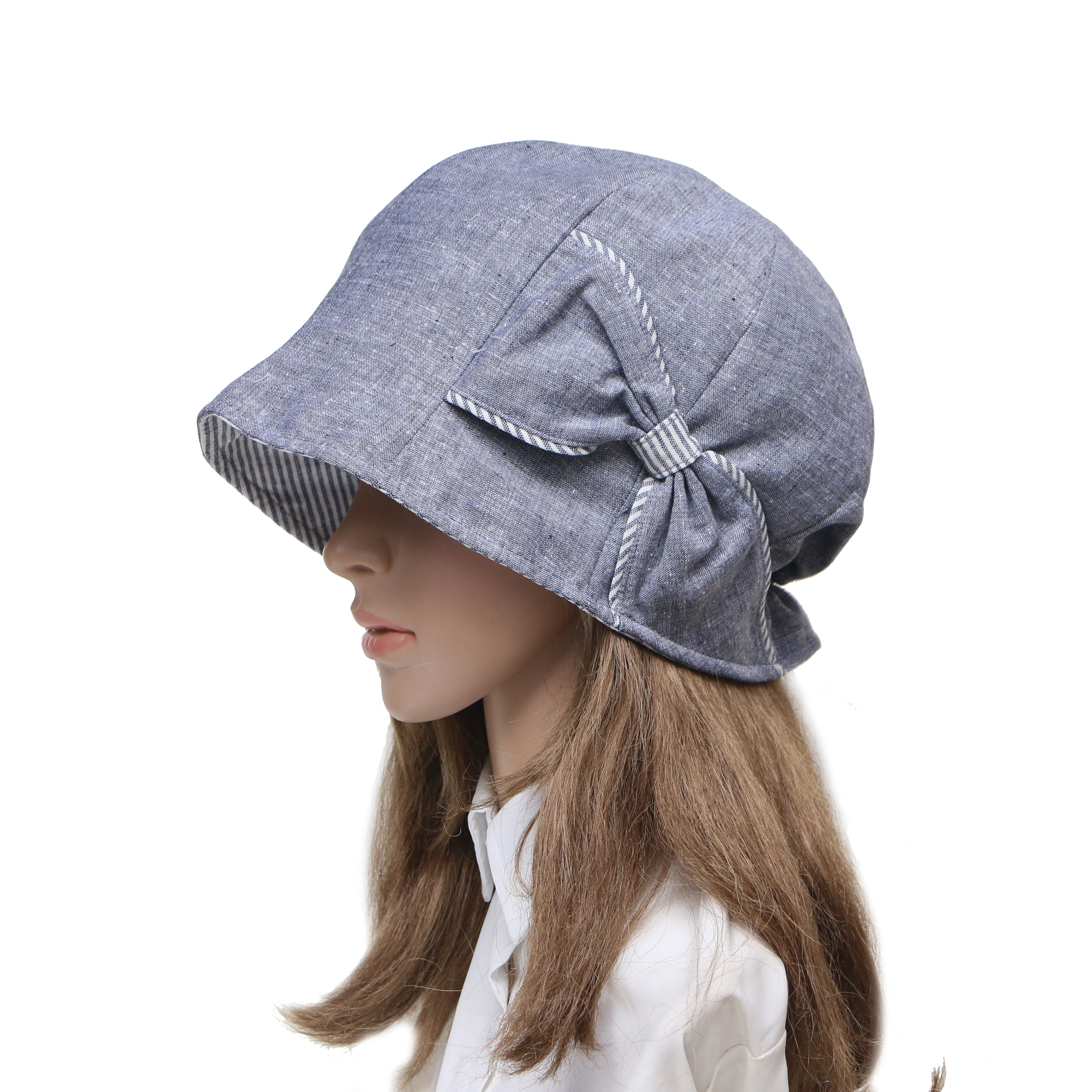 日本包头墨鱼帽章章鱼百搭棉麻女帽八角画家帽子