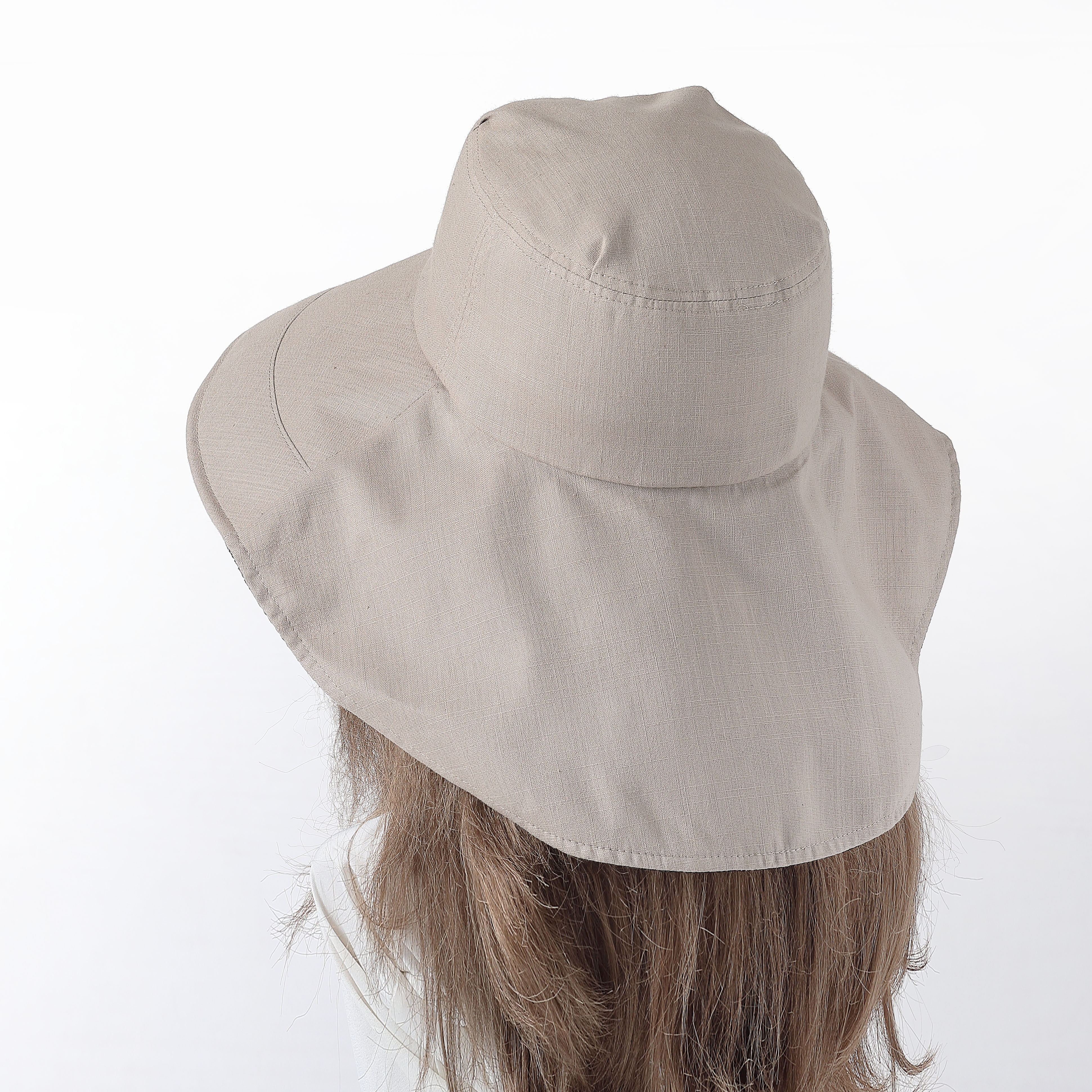 日本女士遮阳帽防紫外线太阳帽沙滩披风旅行帽大帽沿帽子