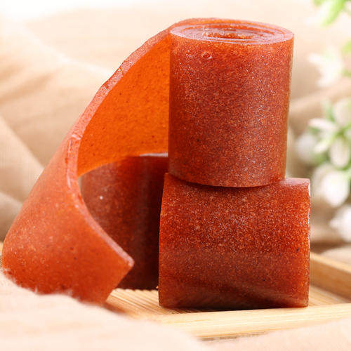 山楂天津特产果丹皮卷卷边边角料散装装有嚼劲山楂类制品