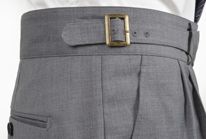 新款羊毛gurkhapants复古英军尔格百搭灰色西裤西裤