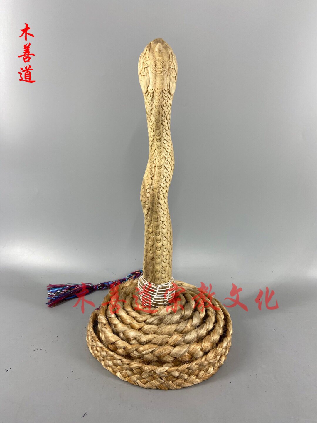 木雕金鞭圣者法鞭法绳法索鞭打神鞭闾山法器摆件