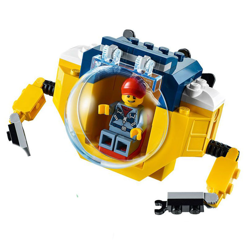 乐高lego正品积木城市深海迷你潜水艇净载具不含建构