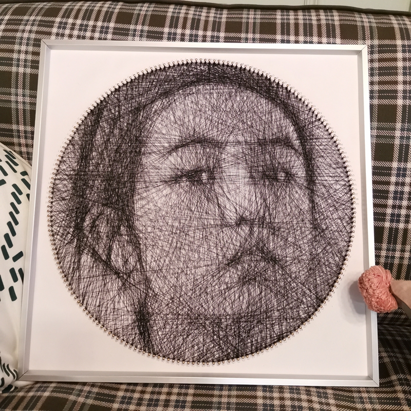 人物包礼品缠绕装饰画礼品材料头像diy定制照片diy