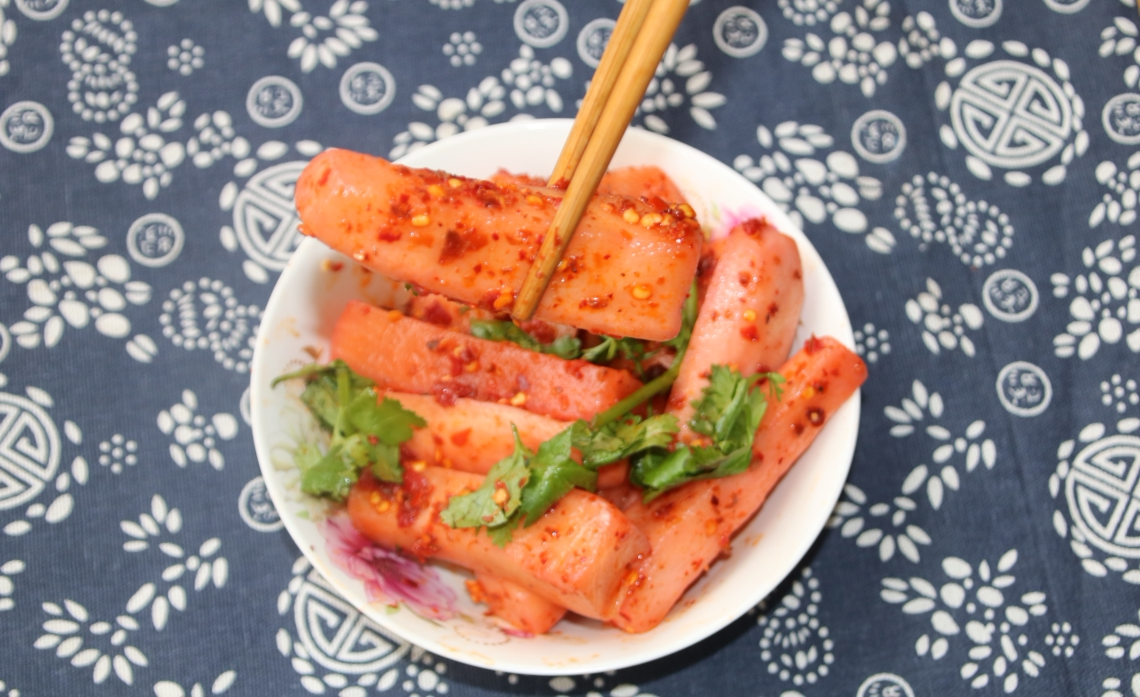 萝卜湖南泡菜怀化辰溪芷江脆爽酸甜香辣凉拌腌制